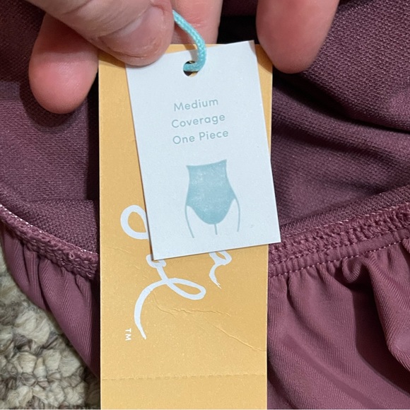 NWT Kona Sol Mauve One Piece Swim Suit - Picture 10 of 11